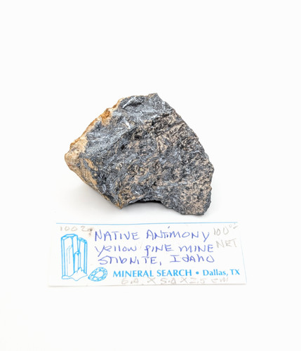 Labeled native antimony yellow - labeled,